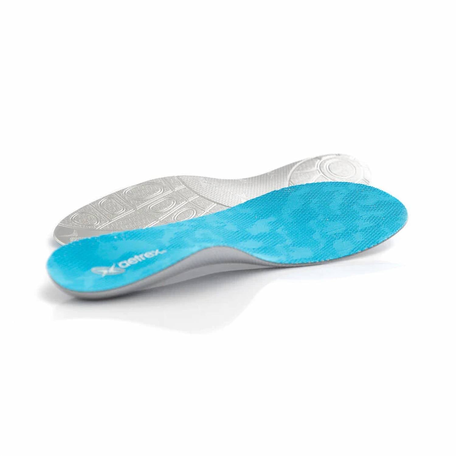 Aetrex Unisex Cleats Insole in grey blue - women's sneaker - detail view