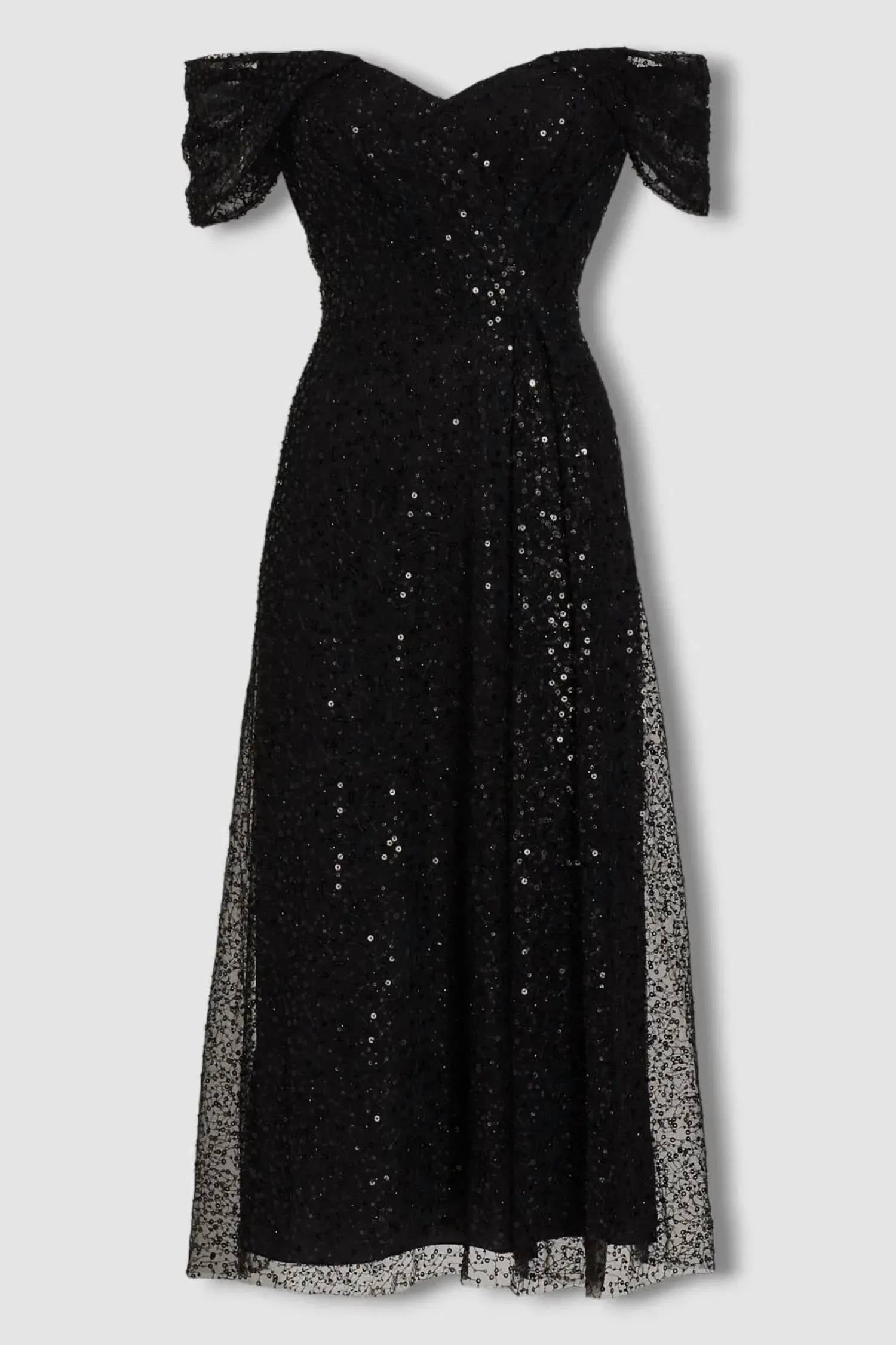 Teri Jon - Women's Heart Neckline Dress