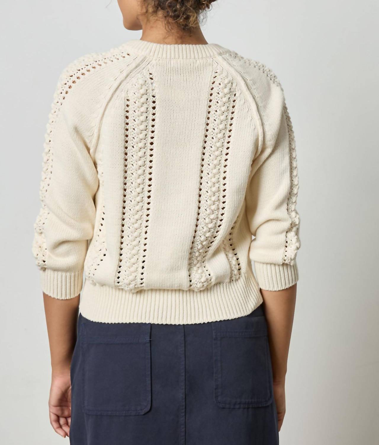 Lilla P - 3/4 Sleeve Raglan Cardigan