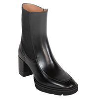 Homers Women's Sharon Heeled Ankle Boot in daniel black - women's shoe - detail view
