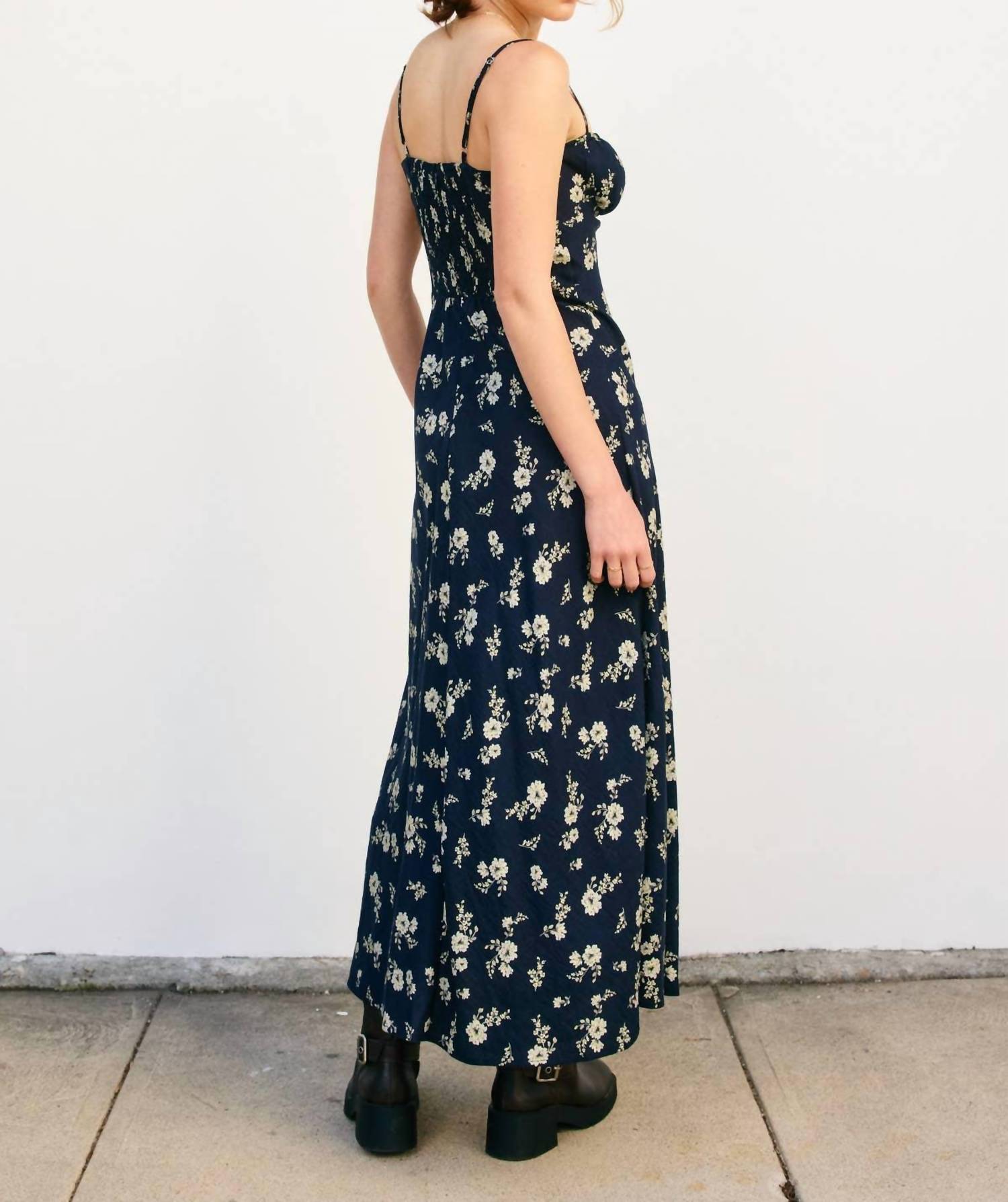 Dress Forum - Dancing Moon Front Tie Slit Maxi Dress