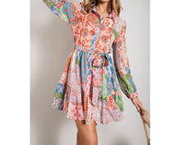 Sweet Generis Paisley Mix Up Dress in multi - women's dress