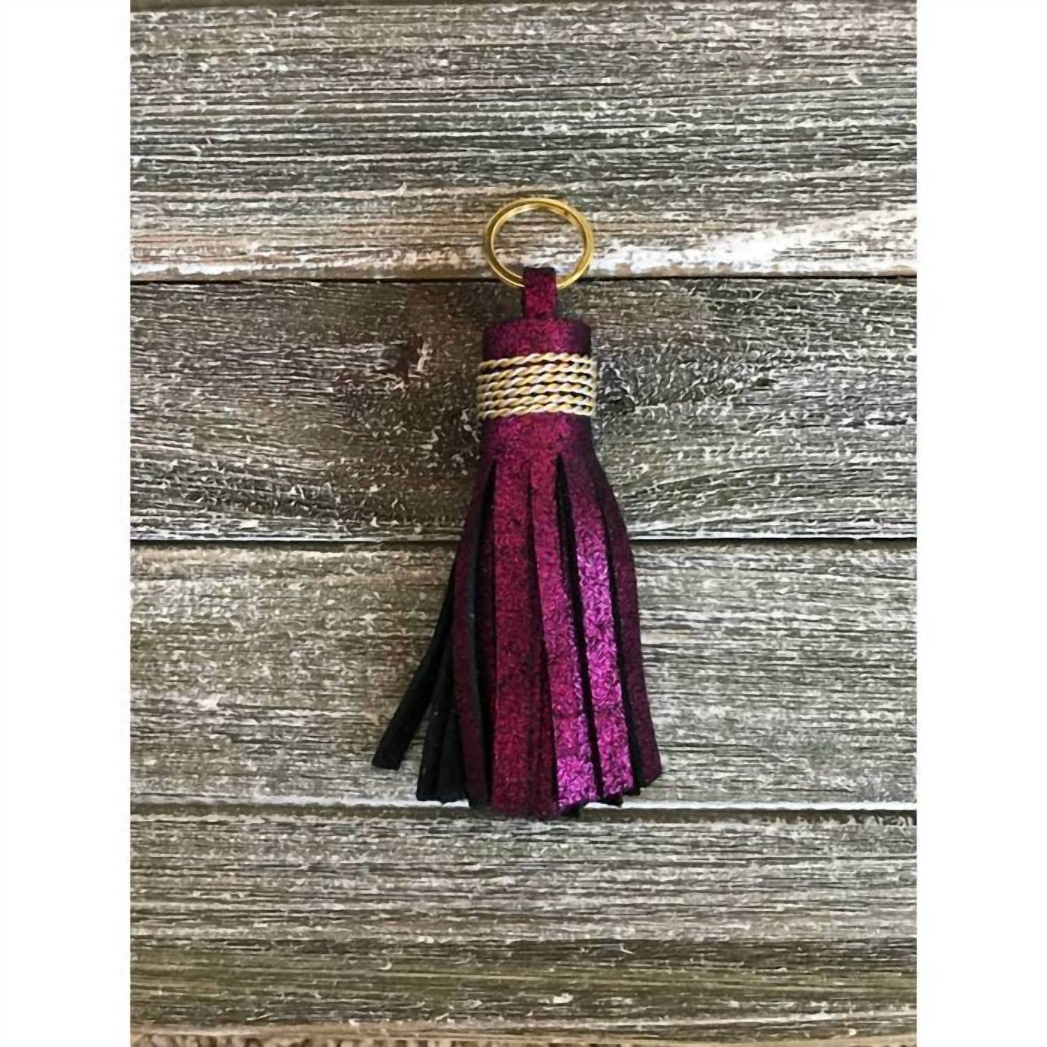 Everley Dawn - Leather Classic Tassel Keychain