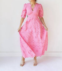 Fore Collection - Victoria Eyelet Maxi Dress