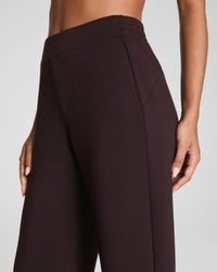 Spanx Airessentials Slim Straight Pants in truffle brown - women's pants - alternate view