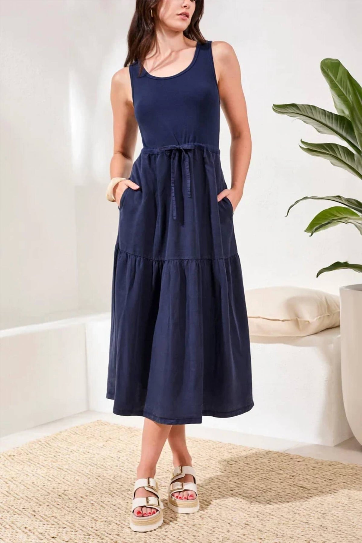 Tribal - Sleeveless Maxi Dress