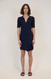 Simkhai - Rayan Short Sleeve Polo Mini Dress