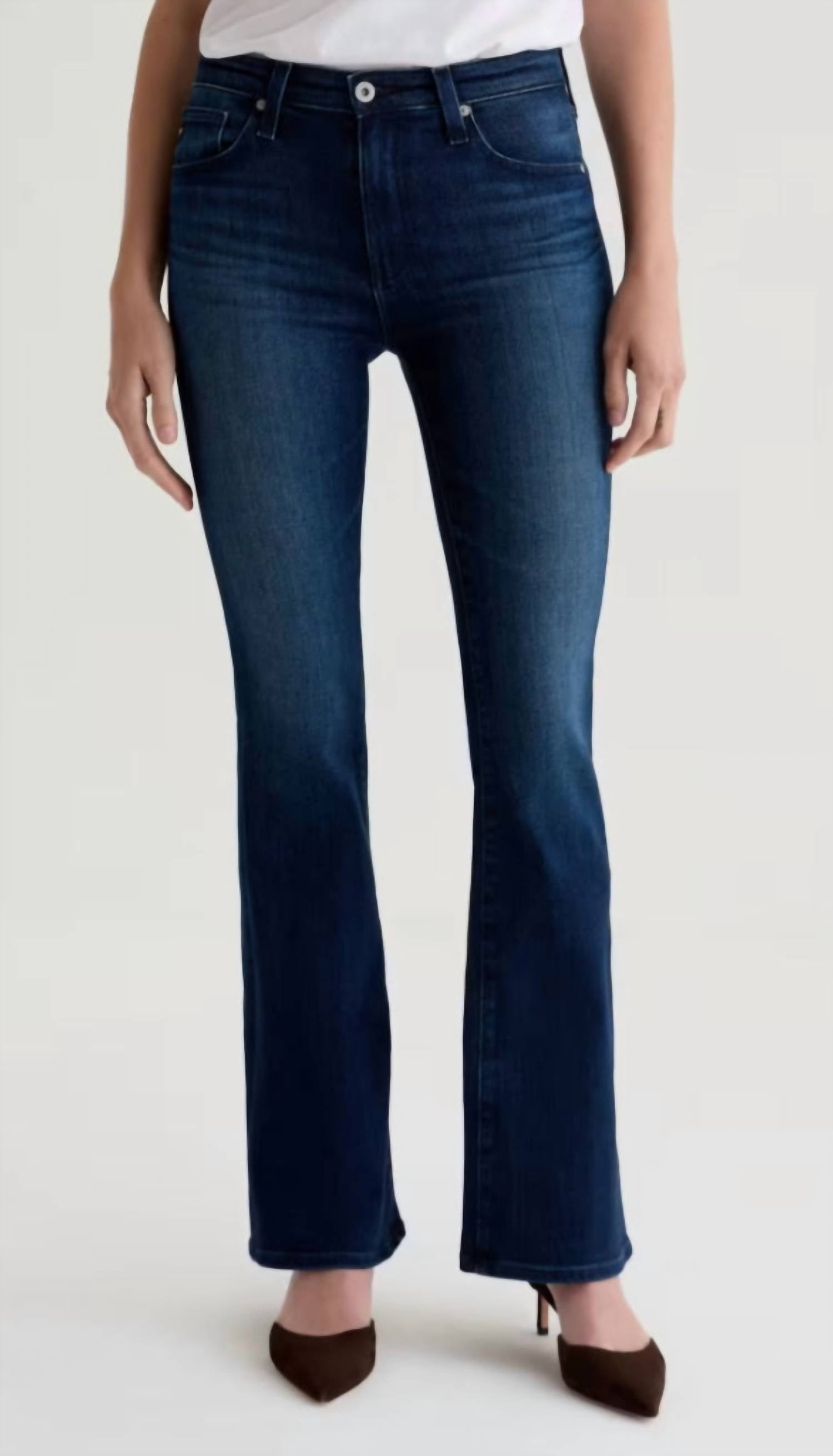 AG Jeans Farrah Bootcut Mid Rise Jean in epilogue - women's jeans