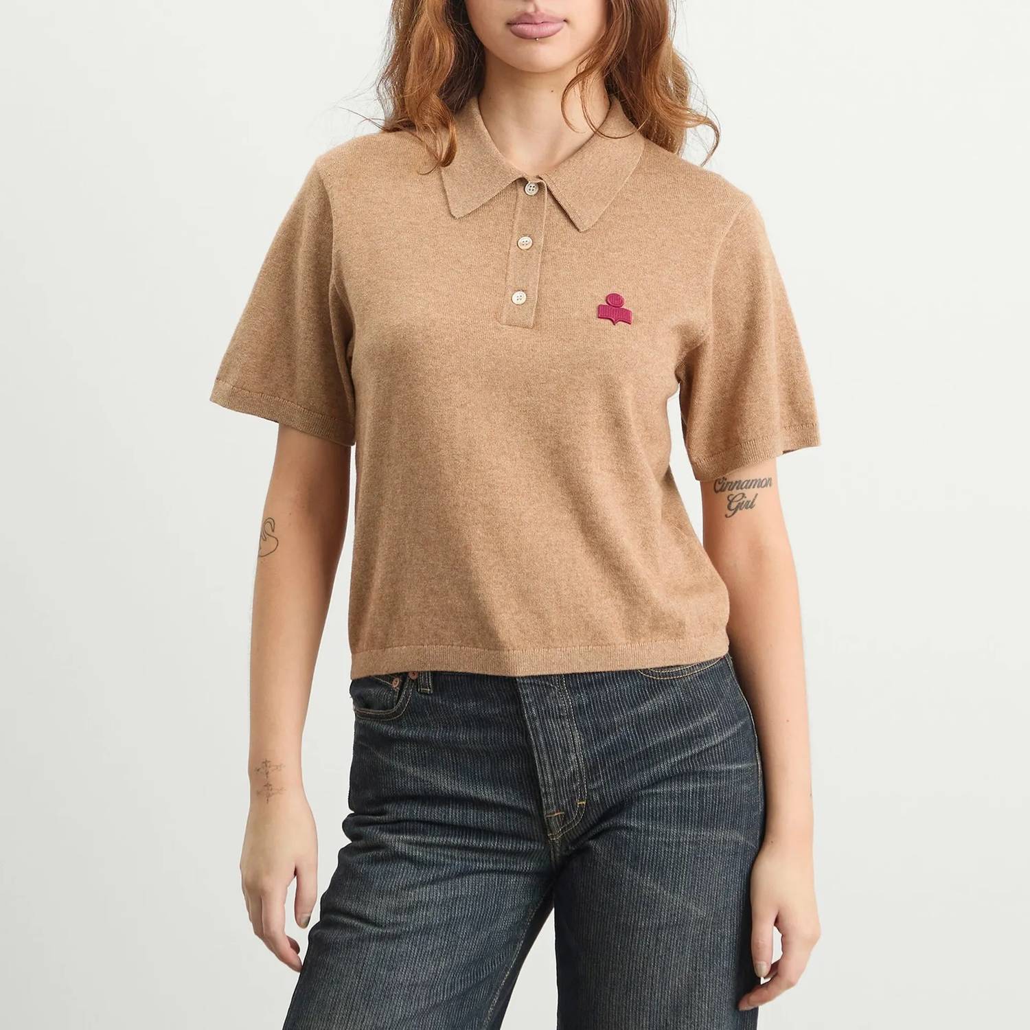 Isabel Marant - Althea Short Sleeve Polo Top