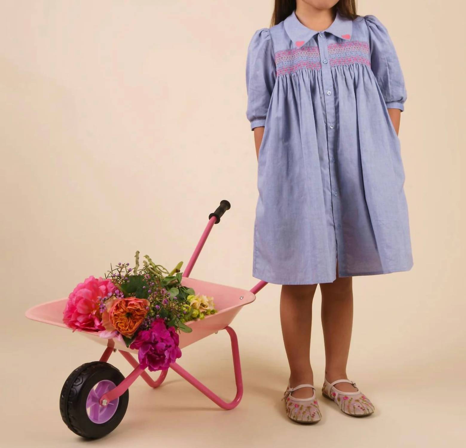 Early Sunday - Jane Embroidered Hearts Dress