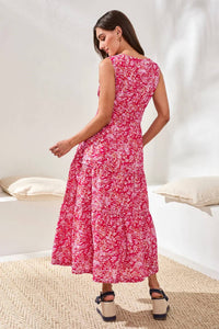 Tribal - Lined Poplin Maxi Dress