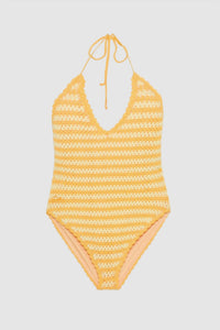 Simkhai - Karoline Crochet Halter One Piece