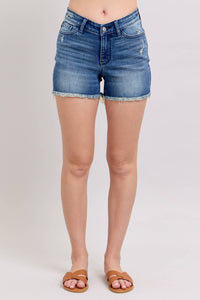 Judy Blue - V-front Shorts With Shield Pockets