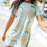 Queen Of Sparkles - Statue Of Liberty Icon Tee Dress