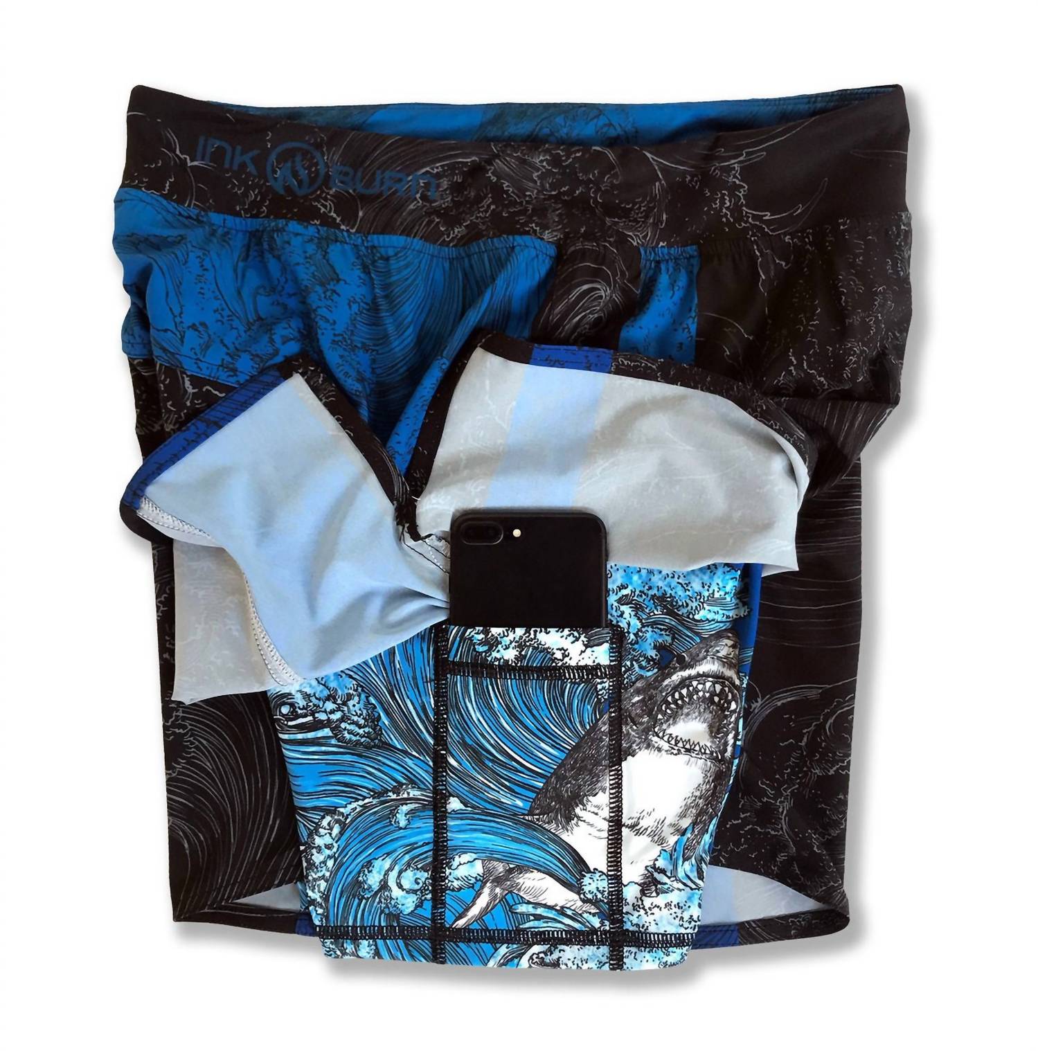 Inknburn - Men's Shark Running Shorts