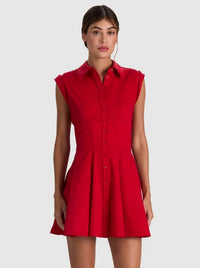 Alice + Olivia - Kim Corset Shirt Dress
