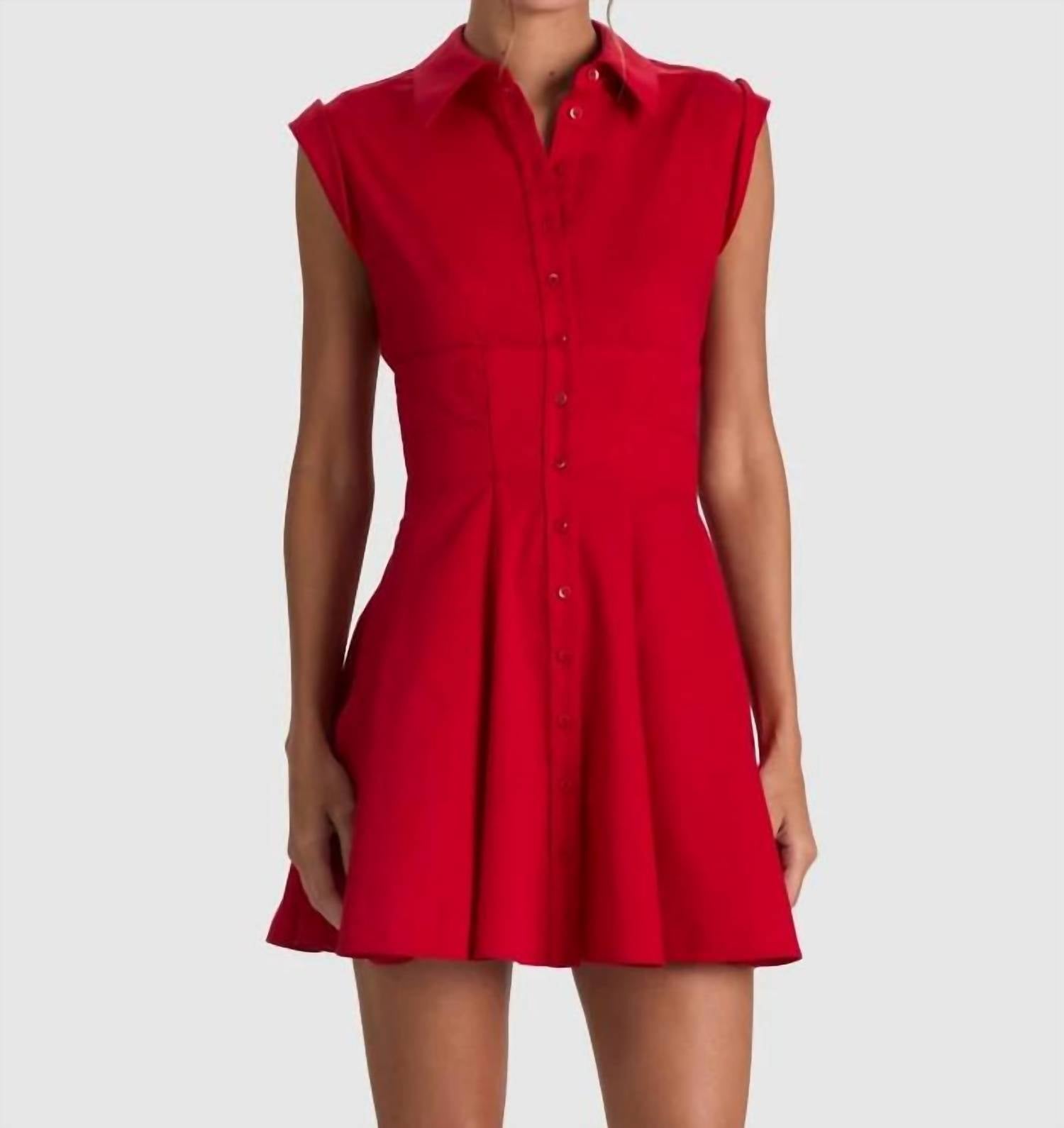 Alice + Olivia - Kim Corset Shirt Dress