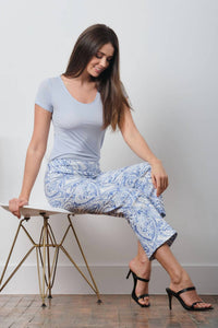 Avenue Montaigne - Leo Flare Cut Leg Pants