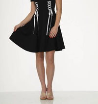 Orchid Bloom - Trim Gothic Swing Dress