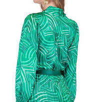 Jade - Pathways Tie Blouse