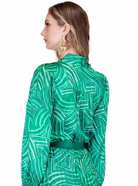 Jade - Pathways Tie Blouse
