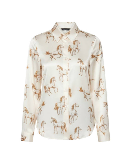 Skies Are Blue - Women's Giddy Up Button Down Blouse