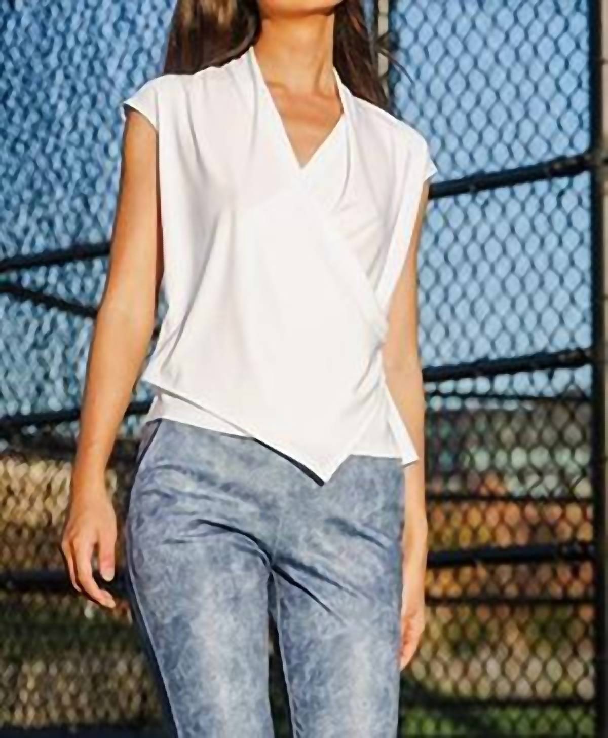 Clara Sunwoo - Cross Over Sleeveless Top