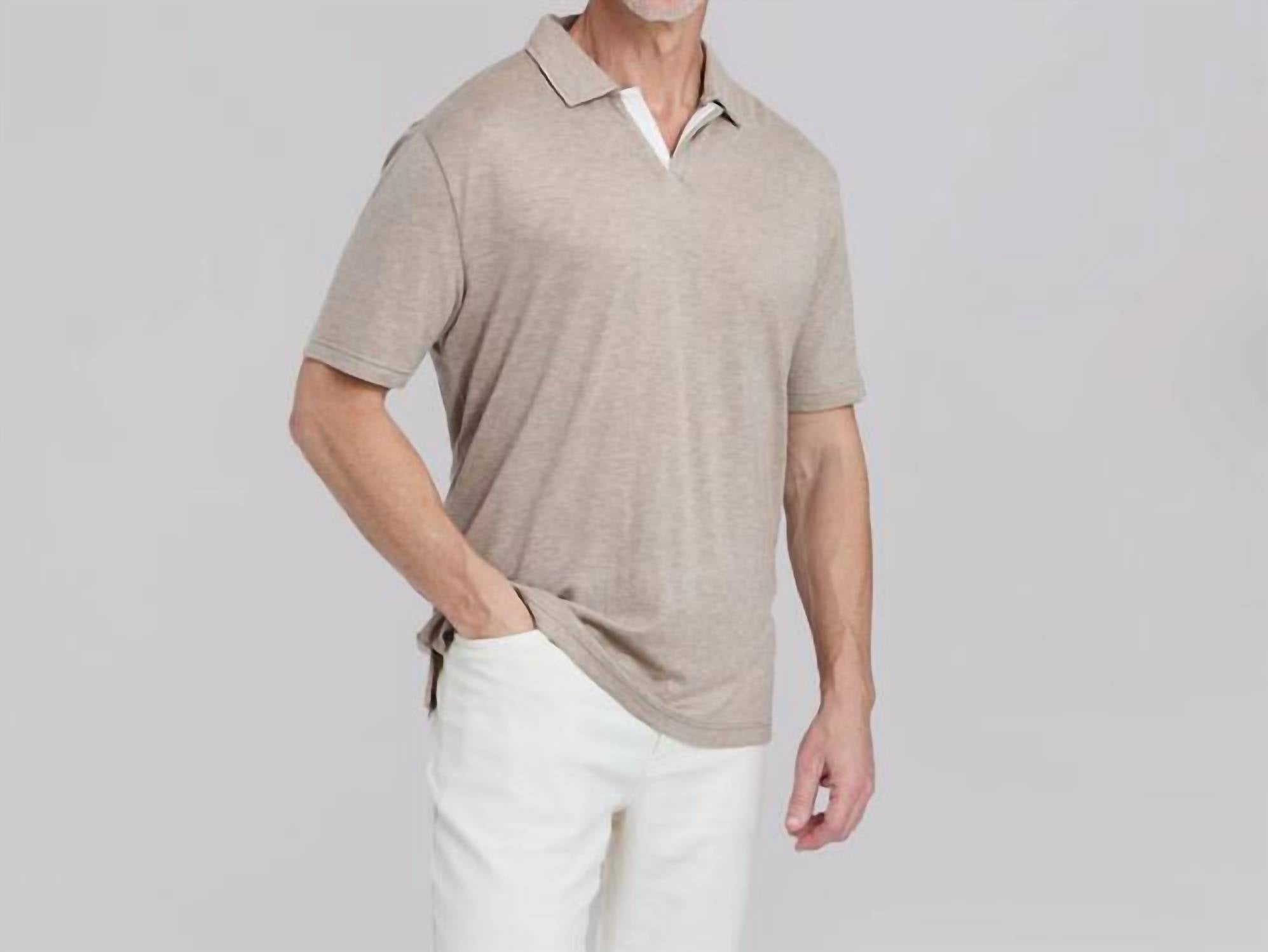 Rye51 - Everett Double Placket Johnny Collar Polo
