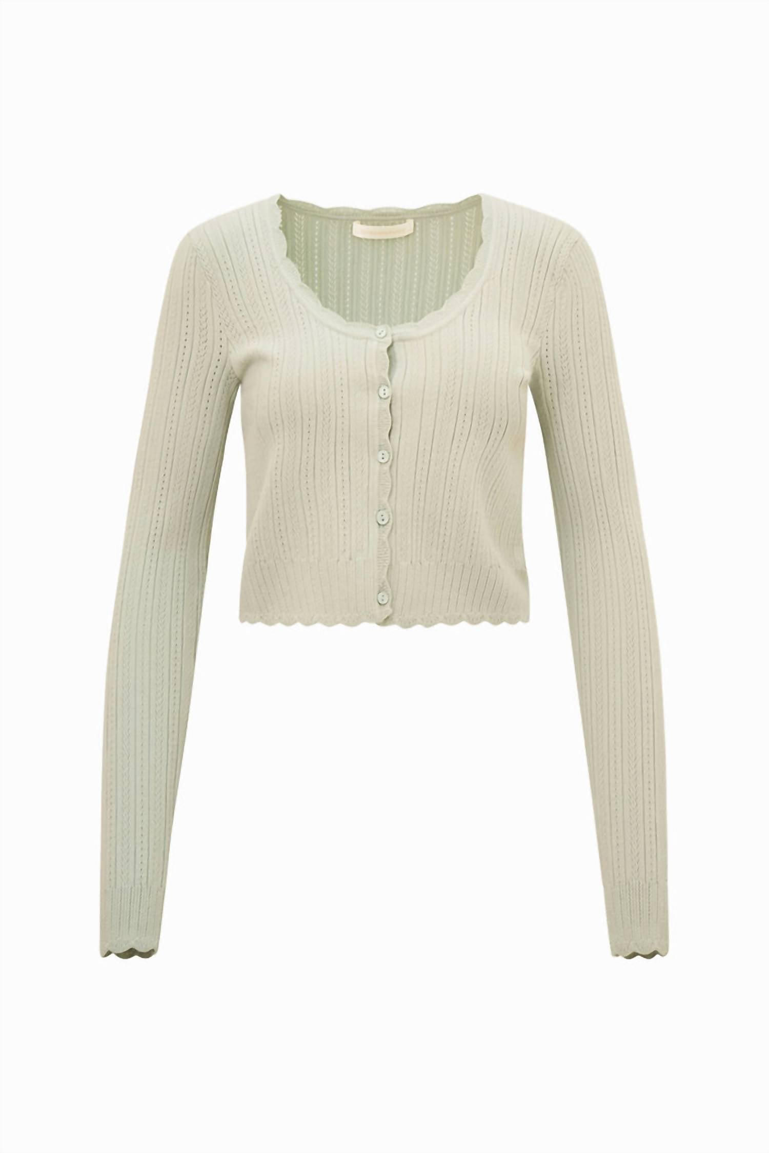 Loveshackfancy - Martti Stretch Pointelle Cardigan