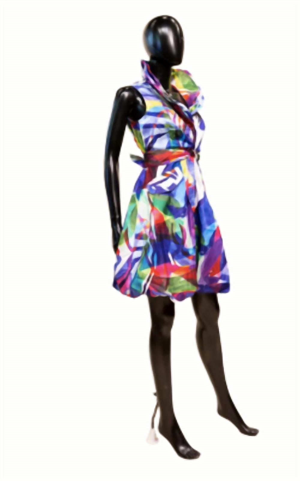 Samuel Dong - Women's Print Bubble Dress