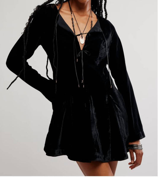 Free People - Linney Velvet Mini Dress