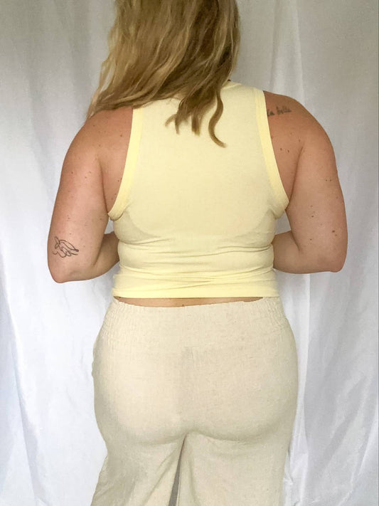 Le Lis - Women's Coastal Stitch Ribbed Tank Top