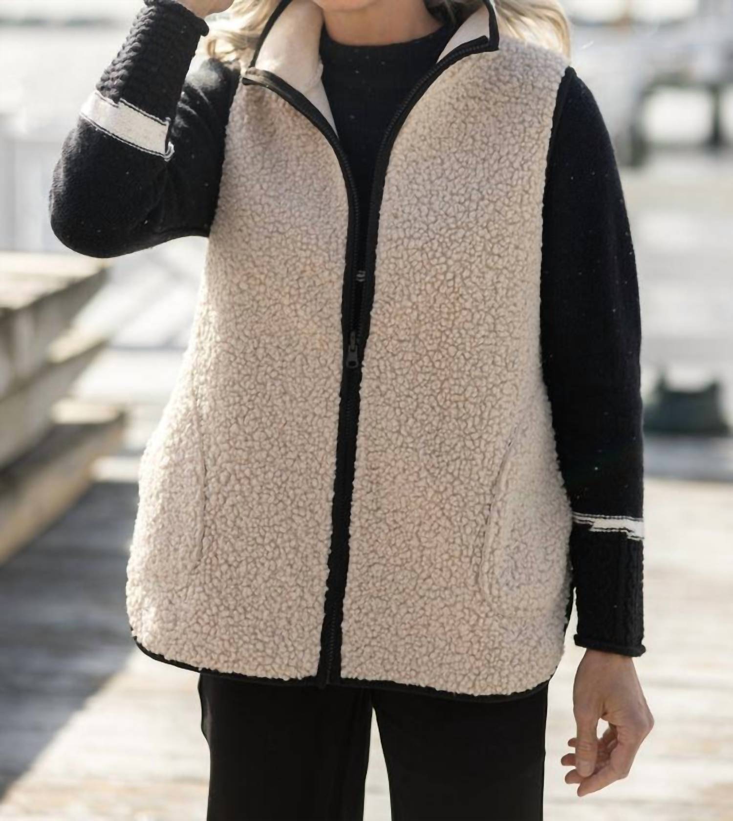 Habitat - Reversible Sherpa Faux Suede Vest