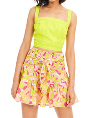 ALLISON NEW YORK Chase Mini Skirt in tropical flowers - women's skirt - view 7