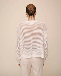 Bella Dahl - Striped Crew Neck Sweater