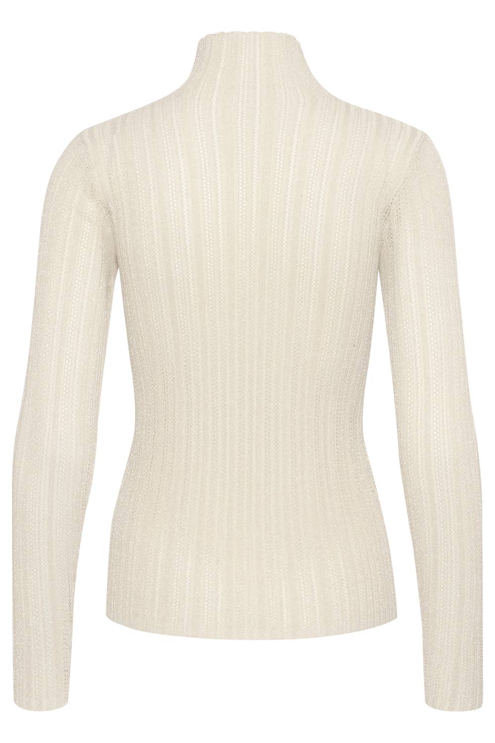 Soaked In Luxury - Laisa Metallic Turtleneck Pullover Sweater