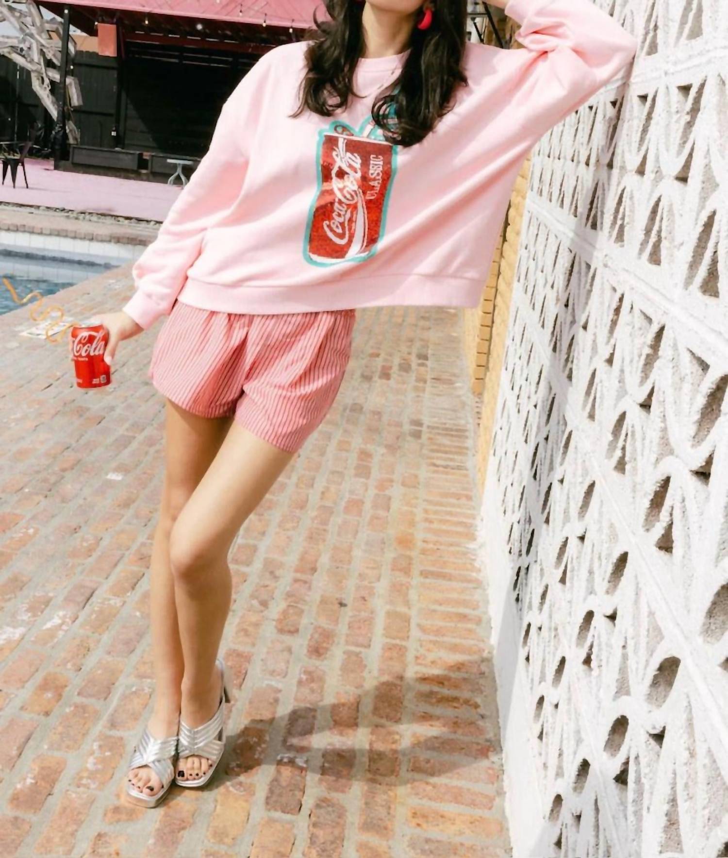 Queen Of Sparkles - Butterfly And Coke Can Sweatshirt