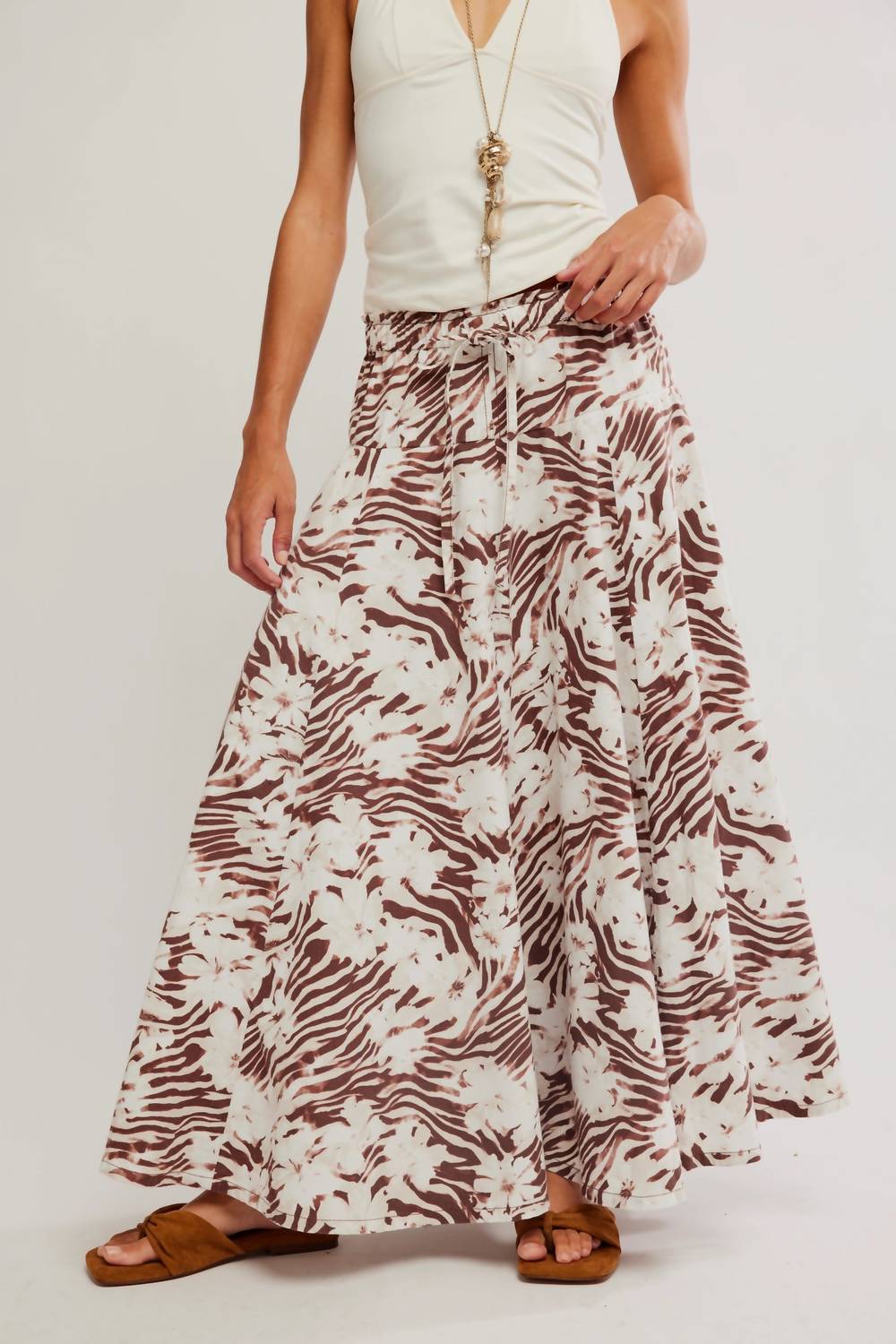Free People - Zephyr Convertible Print Bustle Maxi Skirt