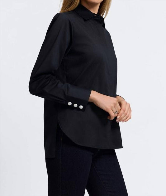 Foxcroft - Tunic Blouse With Pearls