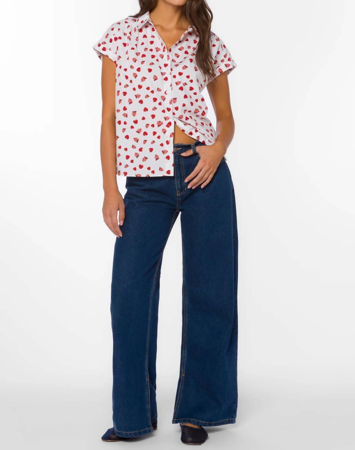 Velvet Heart - Strawberry Fields Button Up Shirt
