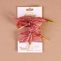 The Darling Effect - Gingham Shoe Laces