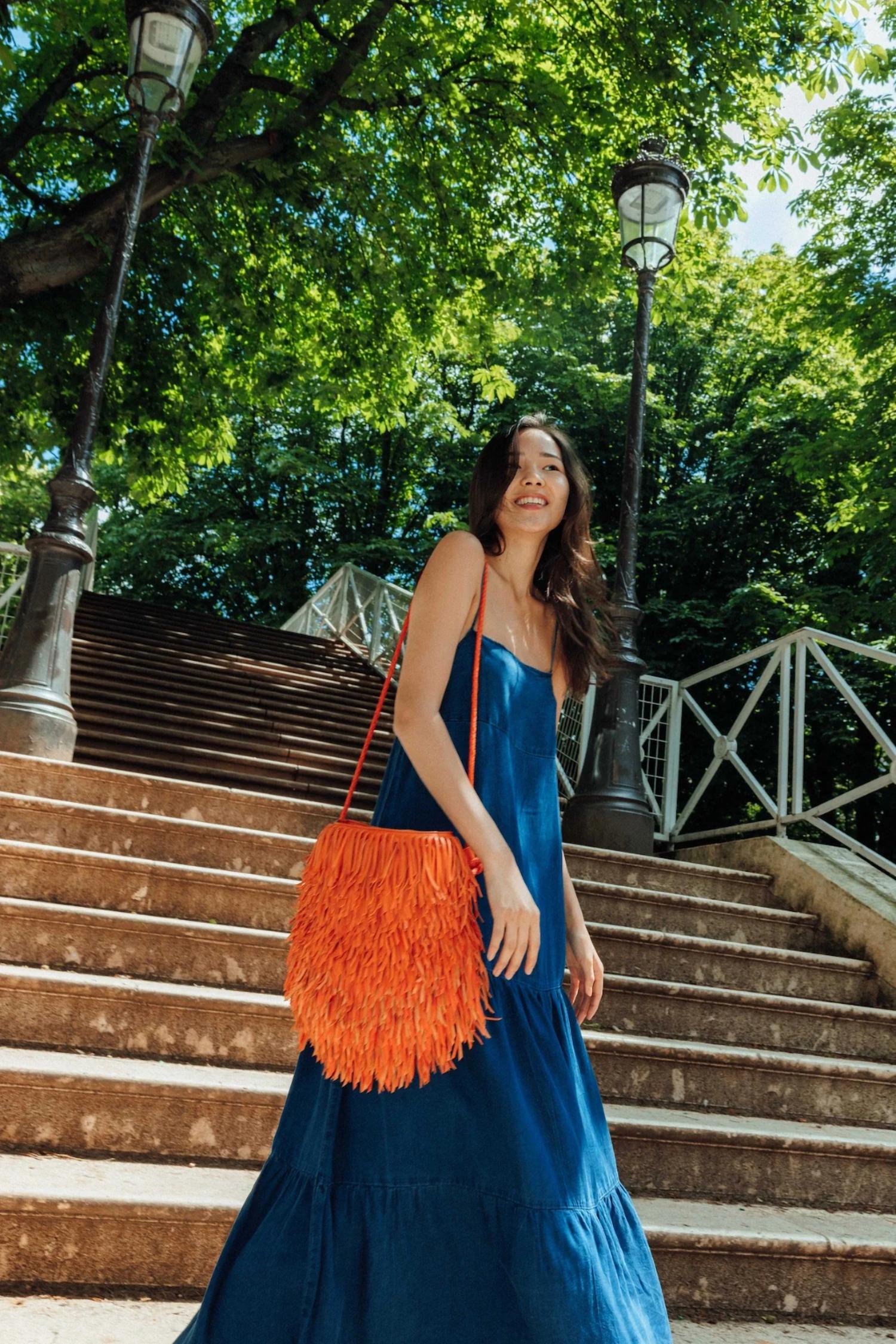 Dragon Diffusion - Women's Fringe Hobo Bag