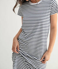 Mono B - Coastal Cotton T-Shirt Dress