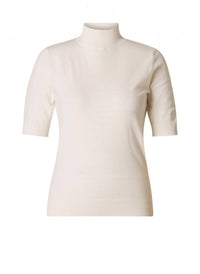 Yest - Nerea Short Sleeve Mock Neck Sweater