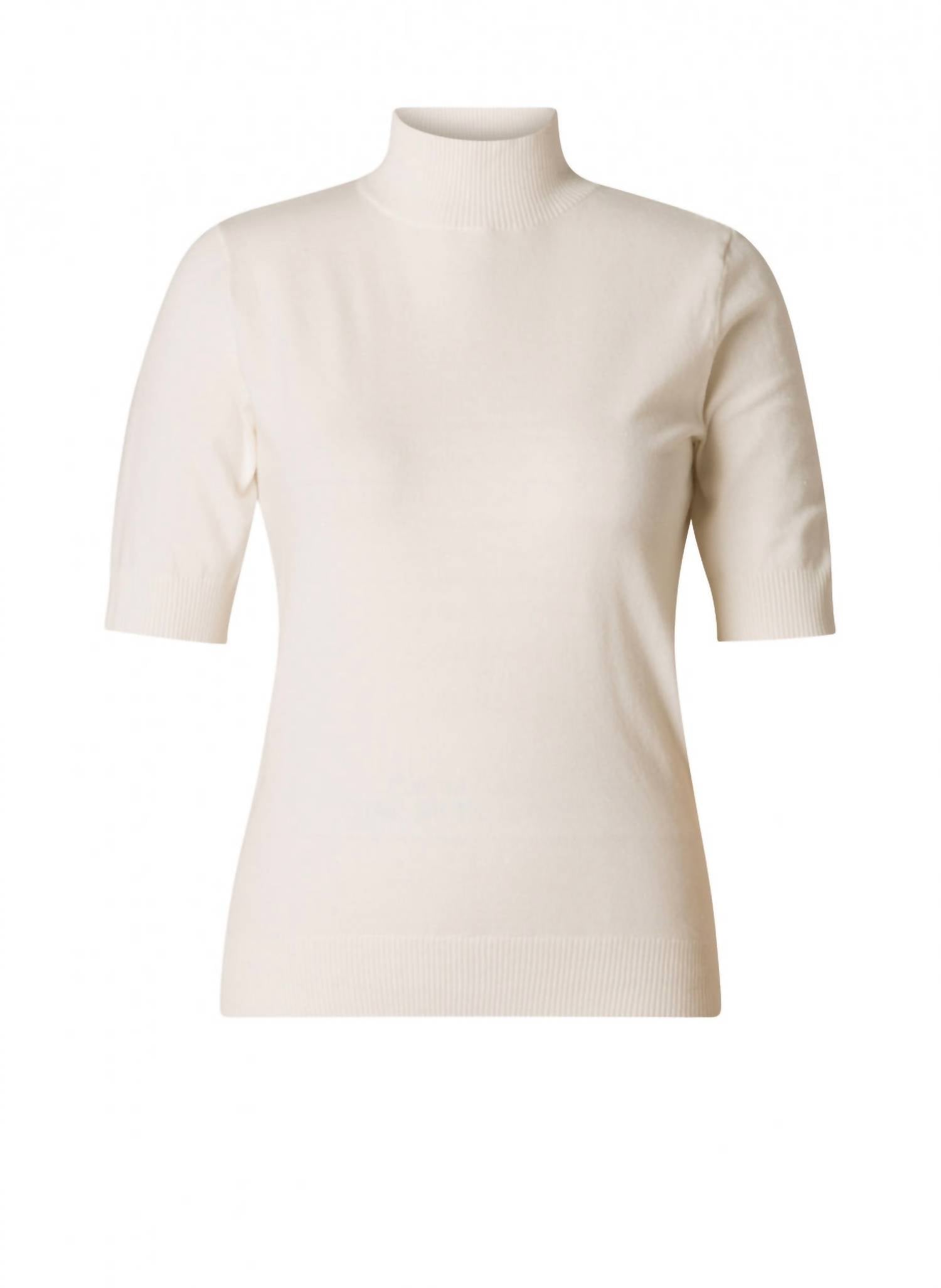 Yest - Nerea Short Sleeve Mock Neck Sweater