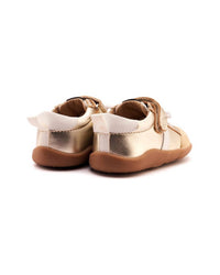 OLDSOLES Kid's Retro Ground Casual Sneaker in gold snow - kids' sneaker - alternate view