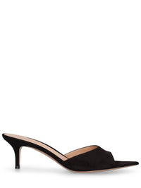 Gianvito Rossi - Women's 55mm Elle Suede Mule Sandals