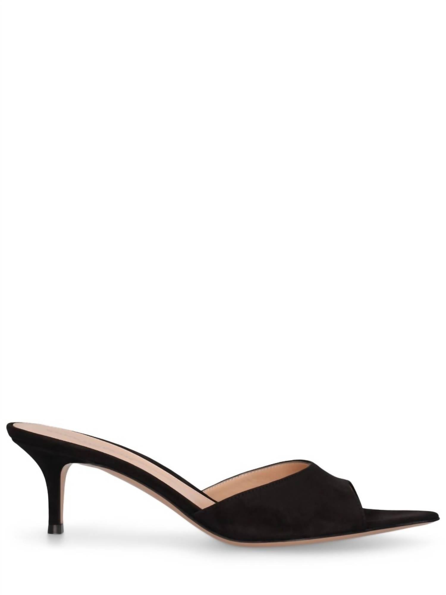 Gianvito Rossi - Women's 55mm Elle Suede Mule Sandals