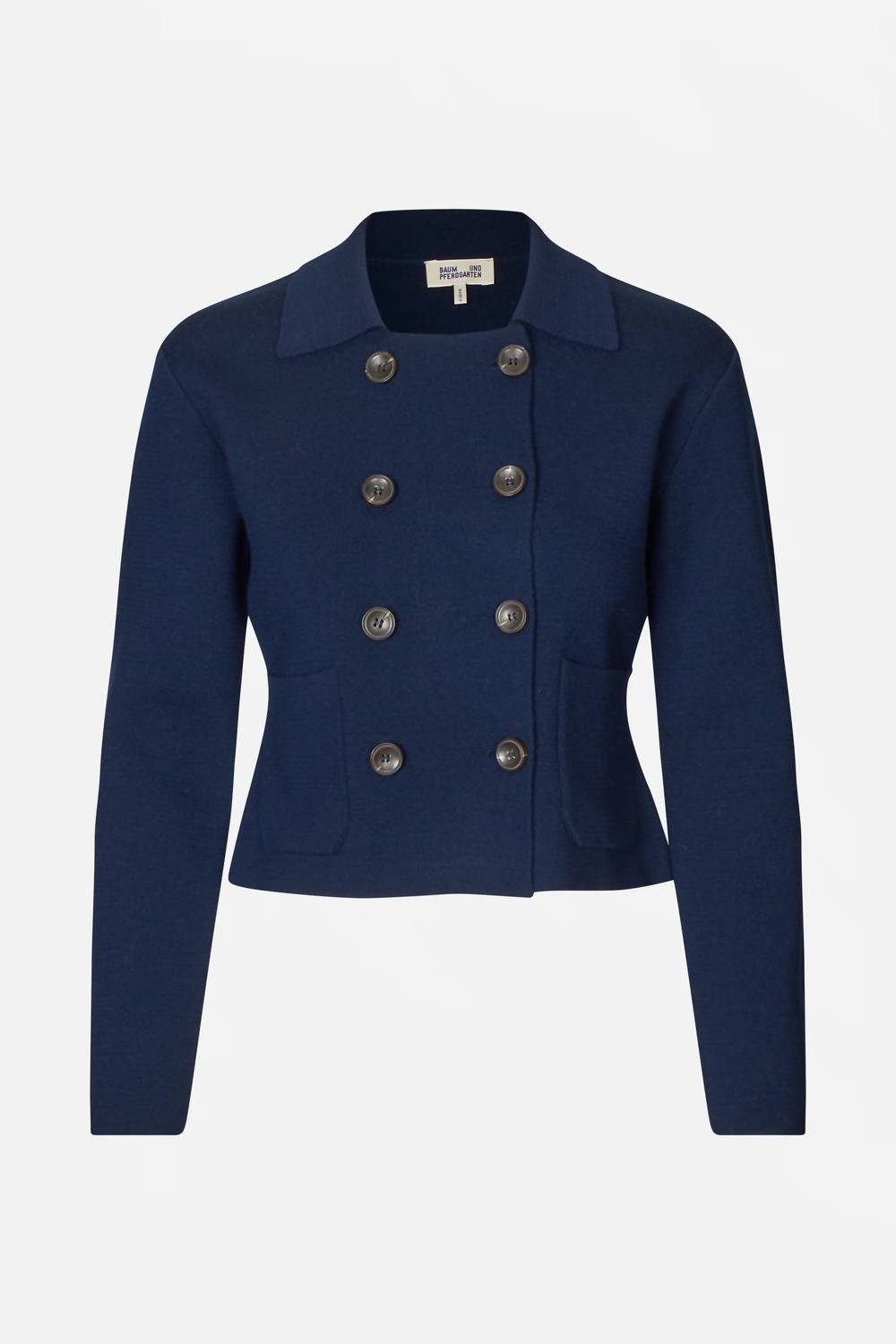 BAUM UND PFERDGARTEN Carolyn Double Breasted Blazer in baritone blue - women's jacket - view 4