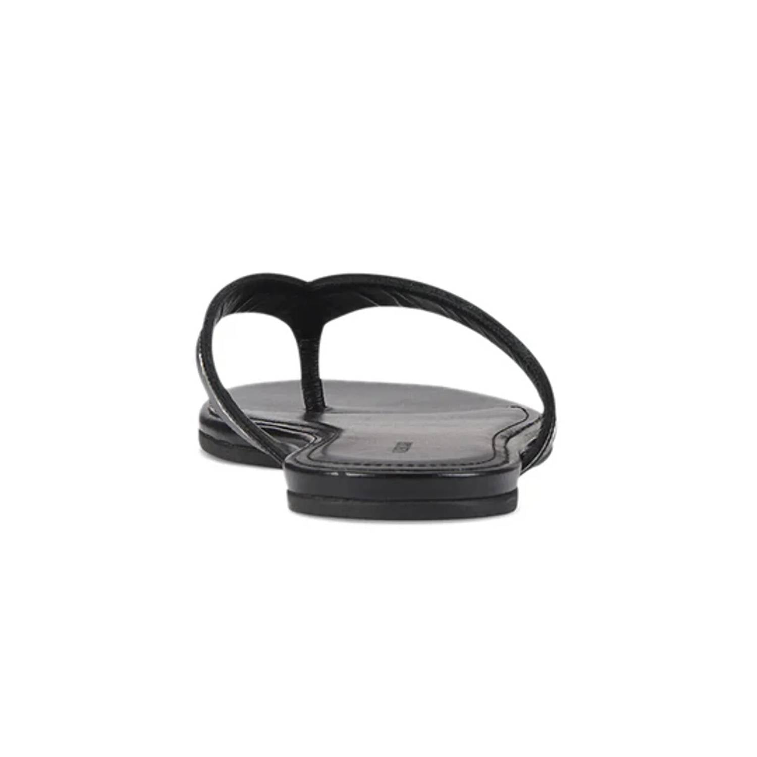 Balenciaga - Women's Leather Logo Printed Flip Flops